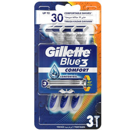 Gillette Blue3 Comfort jednorazowe maszynki do golenia dla mężczyzn 3szt