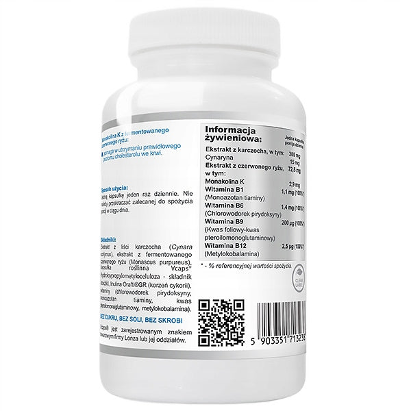 WISH Pharmaceutical Dobry Cholesterol + Prebiotyk suplement diety 120 kapsułek