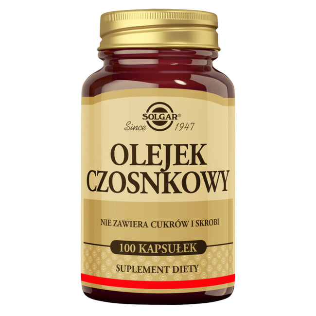 Solgar Olejek czosnkowy suplement diety 100 kapsułek