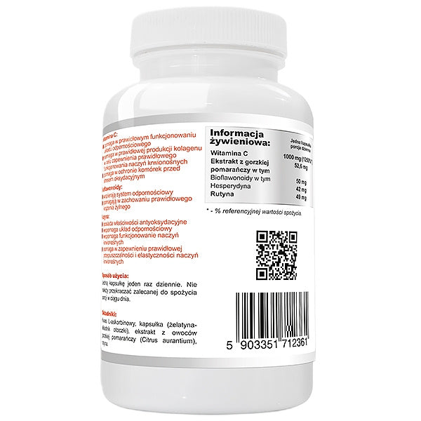 WISH Pharmaceutical Rutina C Max 1000mg suplement diety 120 kapsułek
