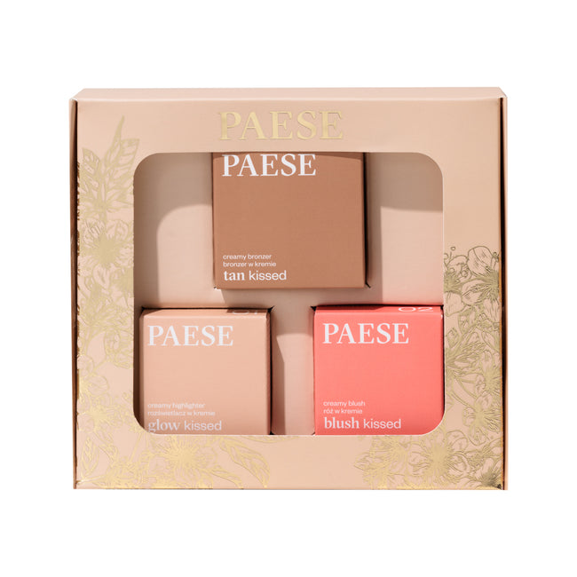 Paese Contouring 02 zestaw kremowy róż + rozświetlacz w kremie + bronzer w kremie