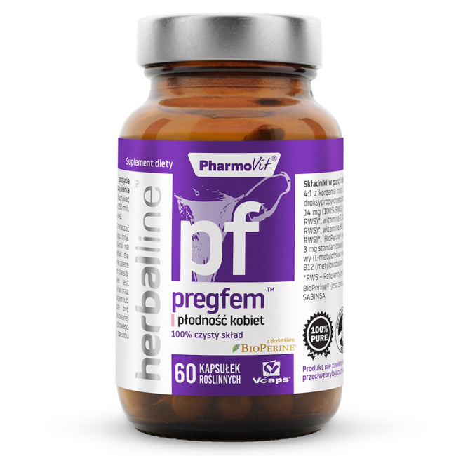 Pharmovit Pregfem płodność kobiet suplement diety 60 kapsułek