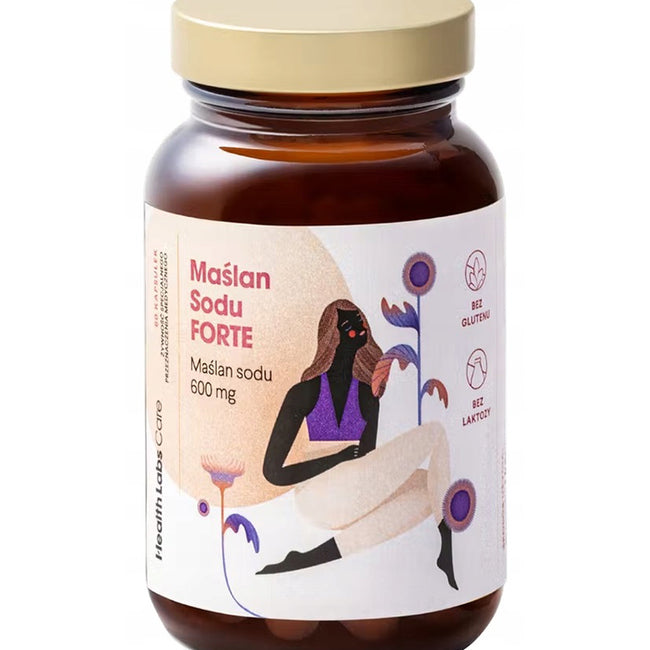 HealthLabs Maślan Sodu Forte 600mg 60 kapsułek