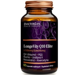 Doctor Life Q10 Elite 500 suplement diety rewitalizujący geny długowieczności 60 kapsułek