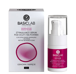BasicLab Esteticus stymulujące serum pod oczy i na powieki Odnowa i Napięcie 15ml