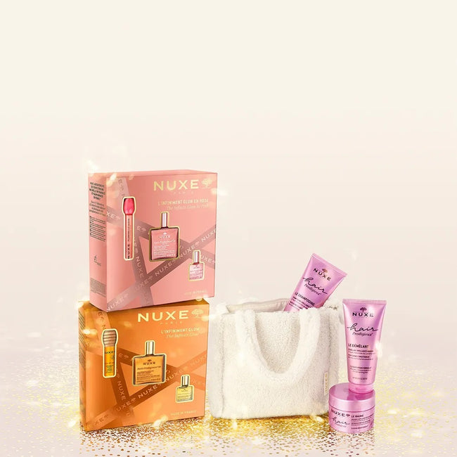 Nuxe Hair Prodigieux zestaw szampon wygładzający 200ml + odżywka wygładzająca 200ml + 3-minutowa maska do włosów 200ml