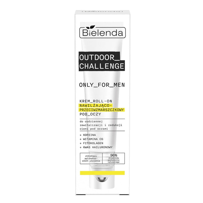 Bielenda Only For Men Outdoor Challenge krem roll-on nawilżająco-przeciwzmarszczkowy pod oczy 15ml