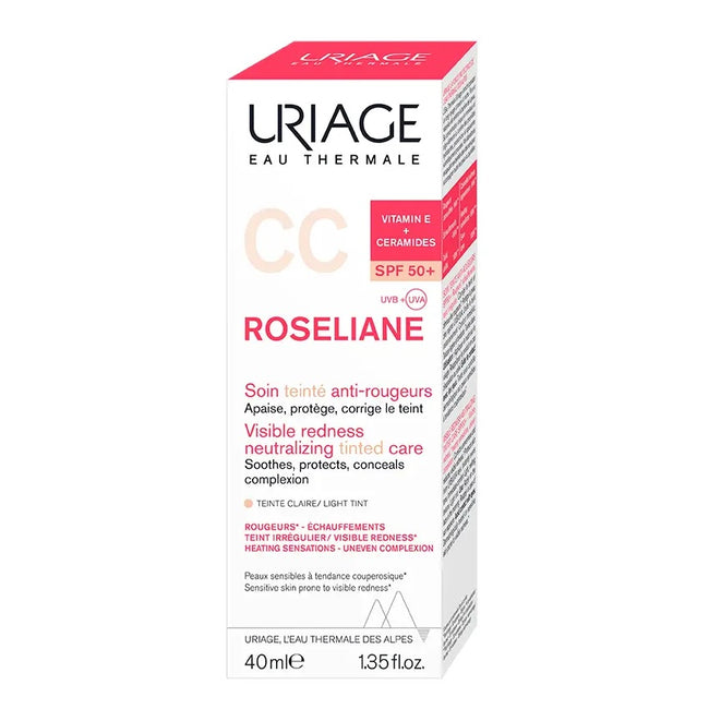 URIAGE Roseliane krem CC do cery naczynkowej SPF50+