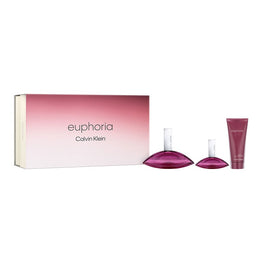 Calvin Klein Euphoria zestaw woda perfumowana spray 100ml + woda perfumowana spray 30ml + balsam do ciała 100ml