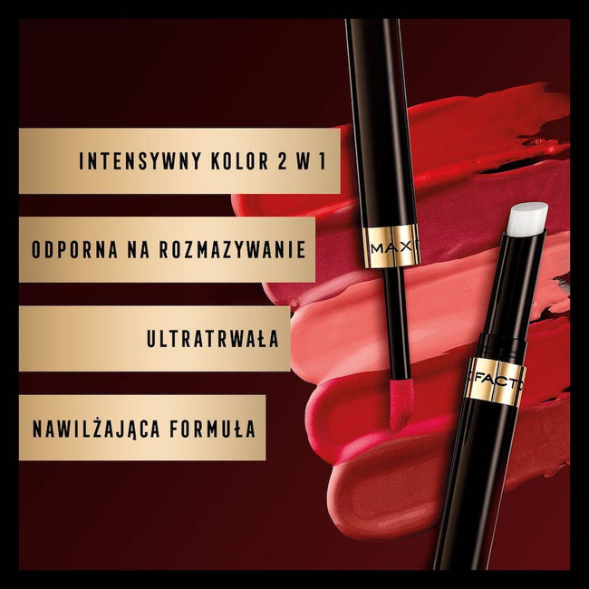 Max Factor Lipfinity Lip Colour dwufazowa pomadka w płynie o długotrwałym efekcie 4g