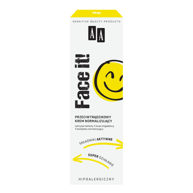 AA Face It! przeciwtrądzikowy krem normalizujący 40ml