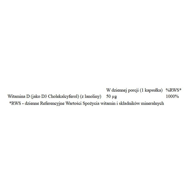 Now Foods Witamina D-3 2000 IU suplement diety 120 kapsułek