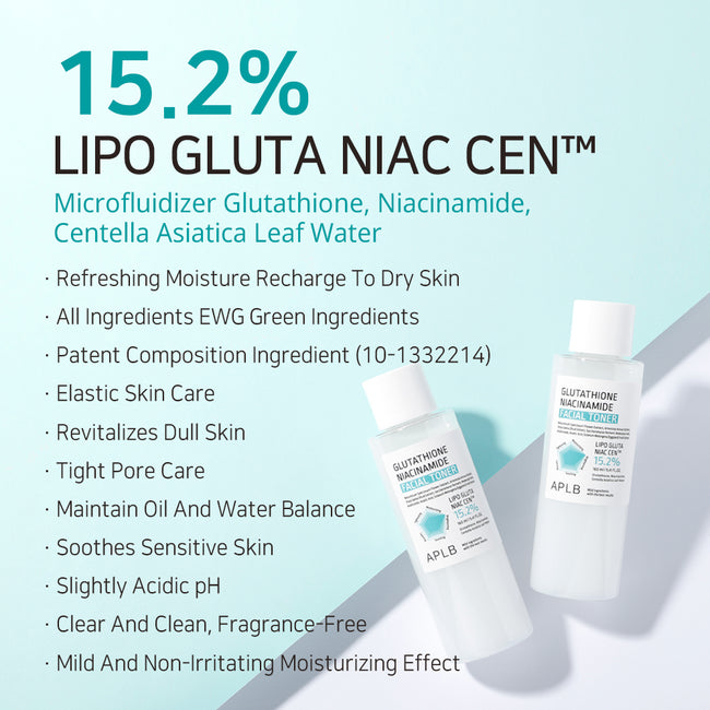APLB Glutathione Niacinamide Facial Toner rozjaśniający tonik do twarzy 160ml