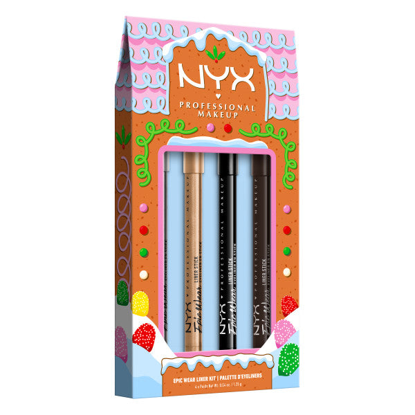 NYX Professional MakeUp Holiday Epic Wear Liner Stick Kit zestaw eyelinerów 4x1.25g