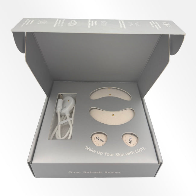 Glov LunaEye płatki LED pielęgnacyjne dla rozświetlonej i odświeżonej okolicy oczu