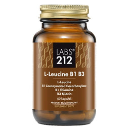 LABS212 L-Leucine B1 B3 suplement diety 60 kapsułek