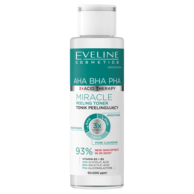 Eveline Cosmetics 3 x Acid Therapy tonik peelingujący 110ml