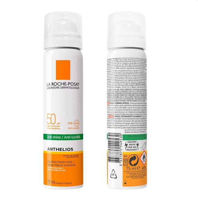La Roche Posay Anthelios niewidoczna mgiełka do twarzy SPF50+ 75ml