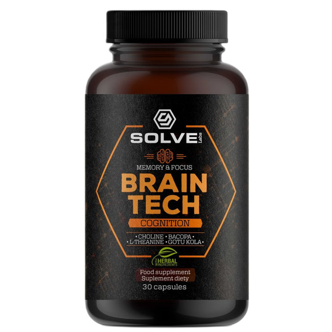 Solve Labs Brain Tech Memory & Focus suplement diety 30 kapsułek