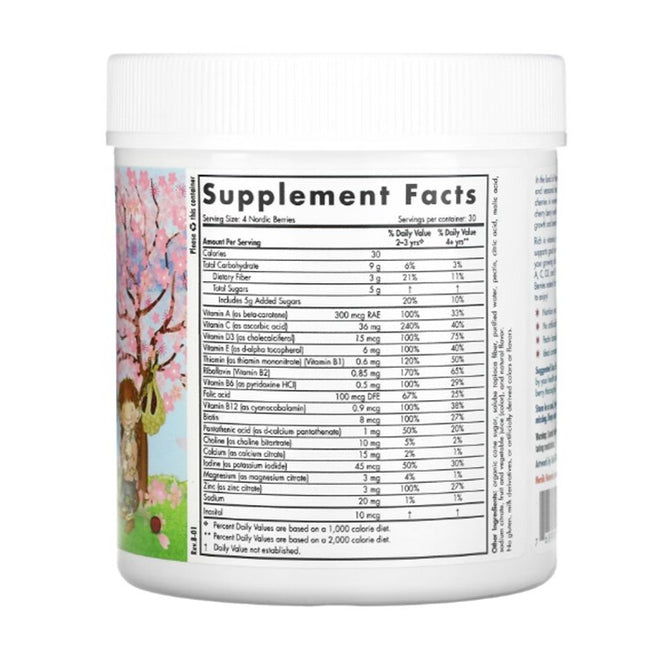 Nordic Naturals Nordic Berries suplement diety dla dzieci 120 żelek wiśniowych