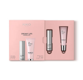 KIKO Milano Dreamy Lips Caring Set zestaw do pielęgnacji ust: połyskujący balsam i peeling