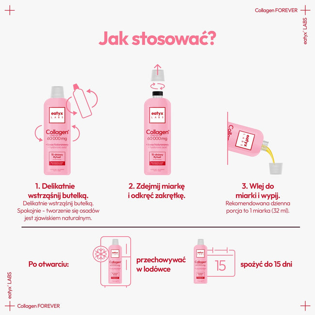eatyx Collagen Forever 60000mg kolagen do picia suplement diety 500ml