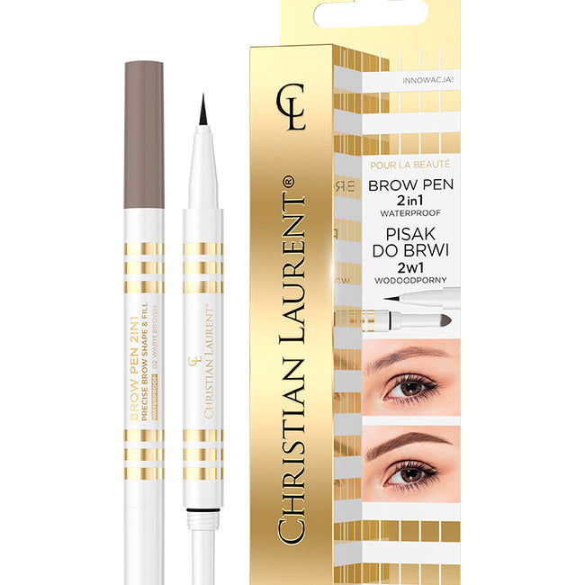 Christian Laurent Brow Pen 2in1 wodoodporny pisak do brwi 2w1