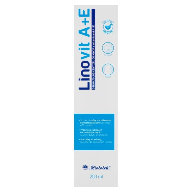 Linovit A+E dermatologiczny żel do mycia z witaminami A i E 250ml
