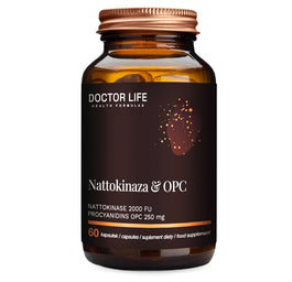 Doctor Life Nattokinaza & OPC suplement diety wspierający układ krwionośny 60 kapsułek