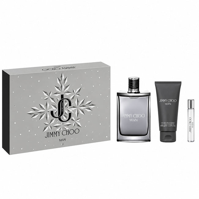 Jimmy Choo Man zestaw woda toaletowa spray 100ml + żel pod prysznic 100ml + woda toaletowa spray 7.5ml