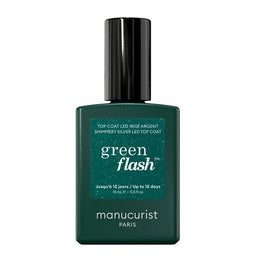 Manucurist Green Flash lakier nawierzchniowy Shimmery Silver 15ml