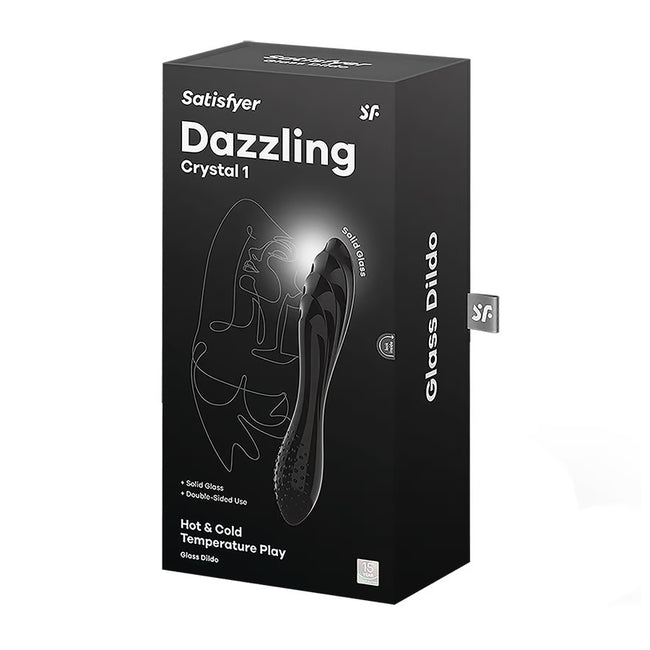 Satisfyer Dazzling Crystal 1 dildo szklane Black