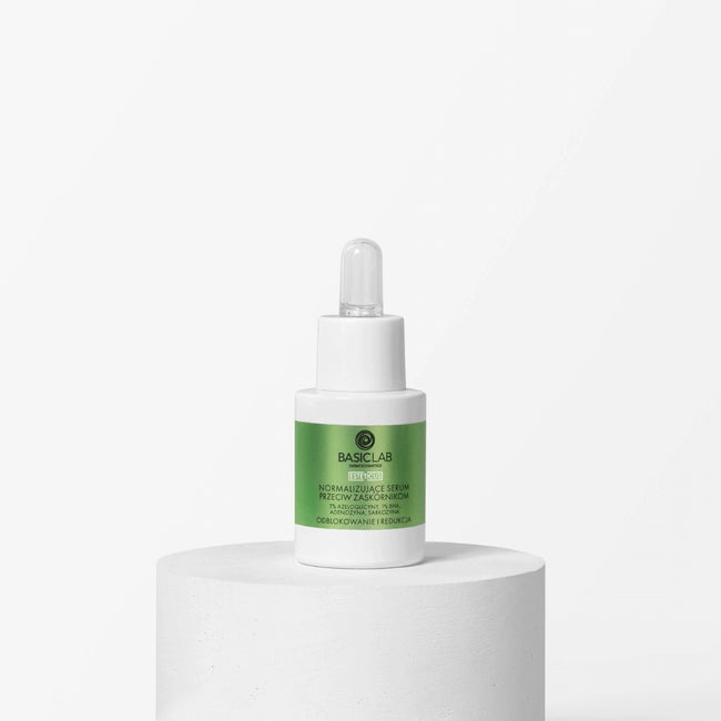 BasicLab Esteticus normalizujące serum przeciw zaskórnikom z 5% azeloglicyny i 1% BHA 15ml