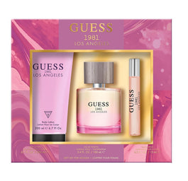 Guess 1981 Los Angeles Women zestaw woda toaletowa spray 100ml + woda toaletowa spray 15ml + balsam do ciała 200ml