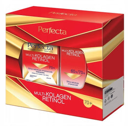 Perfecta Multi-Kolagen Retinol 70+ zestaw krem na dzień i na noc 50ml + krem pod oczy 15ml