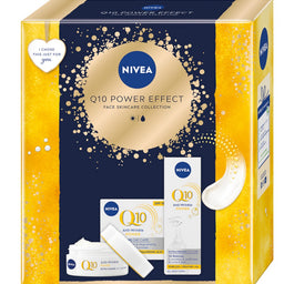 Nivea Q10 Power Effect zestaw przeciwzmarszczkowy krem na dzień 50ml + przeciwzmarszczkowy krem pod oczy 15ml