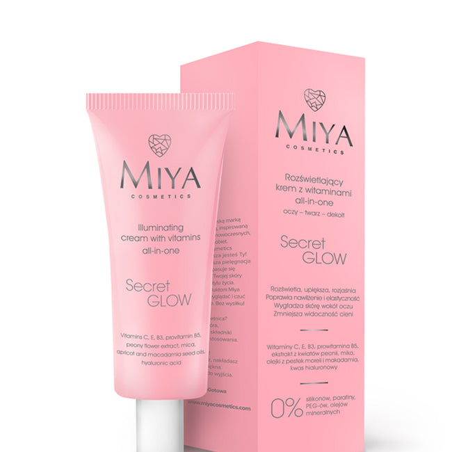 Miya Cosmetics SecretGLOW rozświetlający krem z witaminami all-in-one 30ml