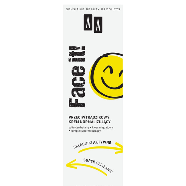AA Face It! przeciwtrądzikowy krem normalizujący 40ml