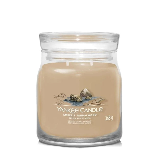 Yankee Candle Średnia świeca zapachowa Amber & Sandalwood 368g