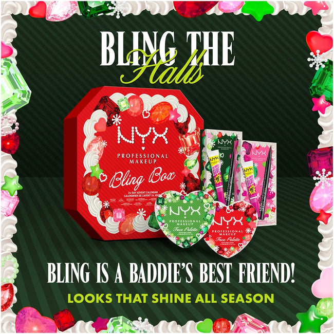 NYX Professional MakeUp Bling The Halls Brow Glue Duo zestaw do stylizacji brwi