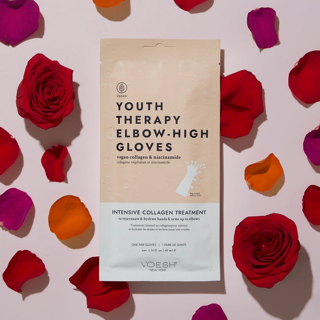 VOESH Youth Therapy Elbow-High Gloves długie rękawiczki pielęgnujące z kolagenem 1 para