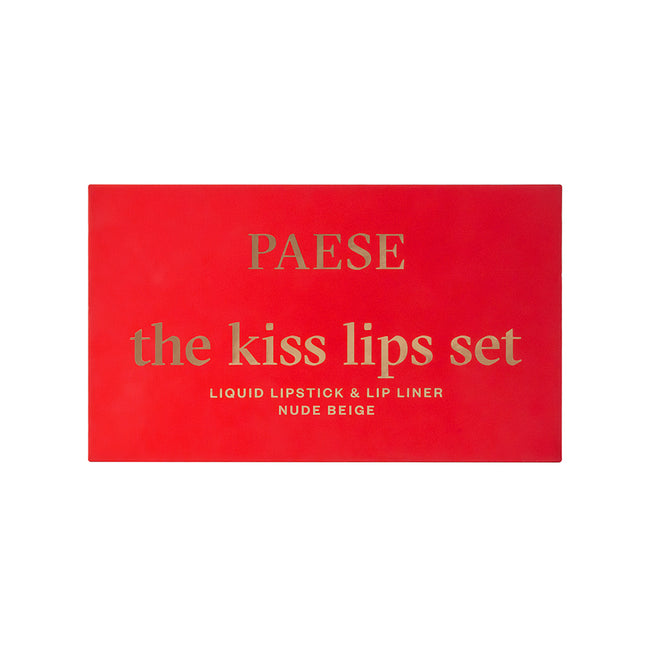 Paese The Kiss Lips zestaw pomadka i konturówka 01 Nude Beige