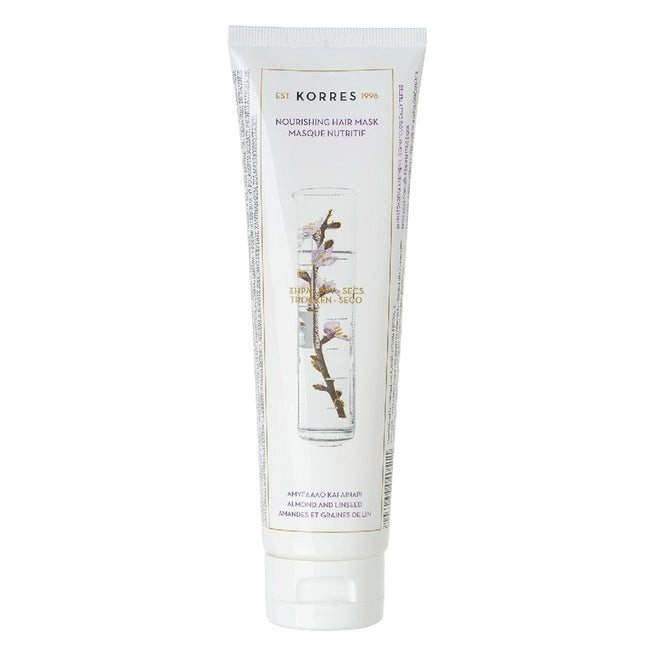 Korres Nourishing Hair Mask maska do włosów suchych i zniszczonych z wyciągiem z migdałów i olejem lnianym 125ml