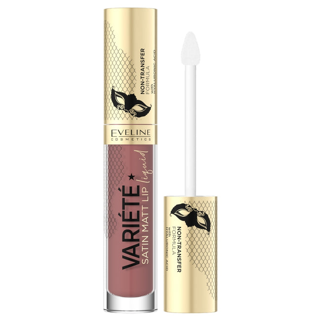 Eveline Cosmetics Variete Satin Matt Lip Liquid pomadka w płynie z kwasem hialuronowym