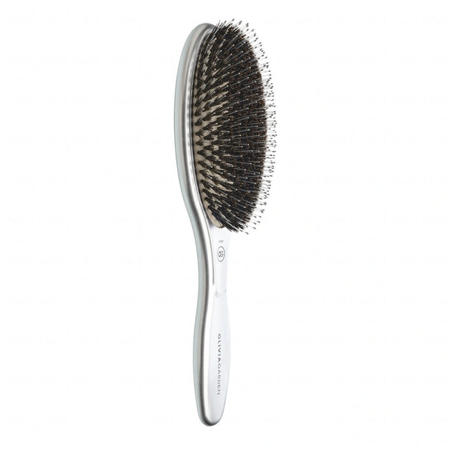 Olivia Garden Expert Care Oval szczotka z włosów z dzika z jonizacją Silver