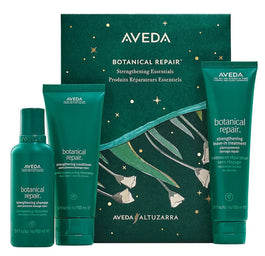 Aveda Botanical Repair zestaw wzmacniający szampon do włosów 100ml + wzmacniająca odżywka do włosów 100ml + wzmacniająca kuracja do włosów bez spłukiwania 100ml