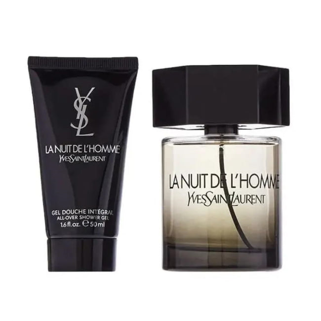 Yves Saint Laurent La Nuit De L'Homme zestaw woda toaletowa spray 100ml + żel pod prysznic 50ml