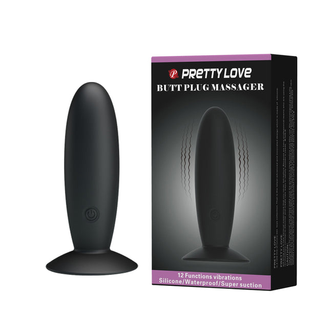 PRETTY LOVE Butt Plug Massager wibrujący korek analny z 12 funkcjami wibracji