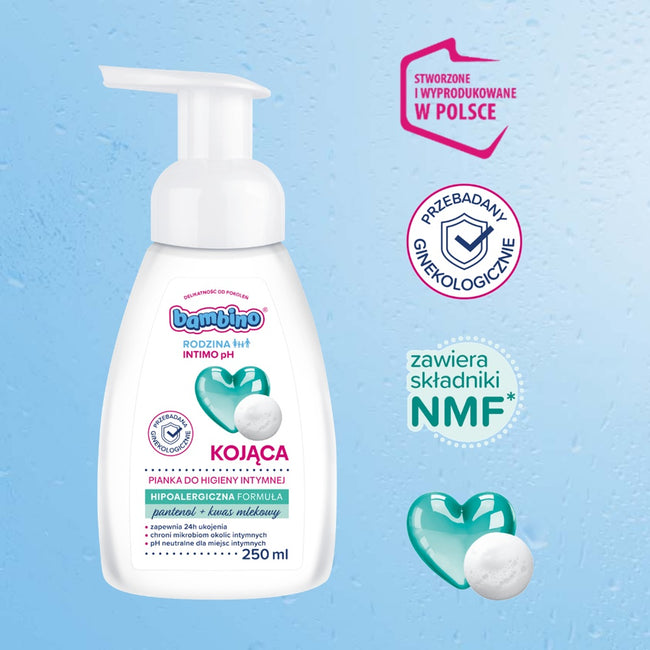 Bambino Rodzina Intimo pH kojąca pianka do higieny intymnej 250ml