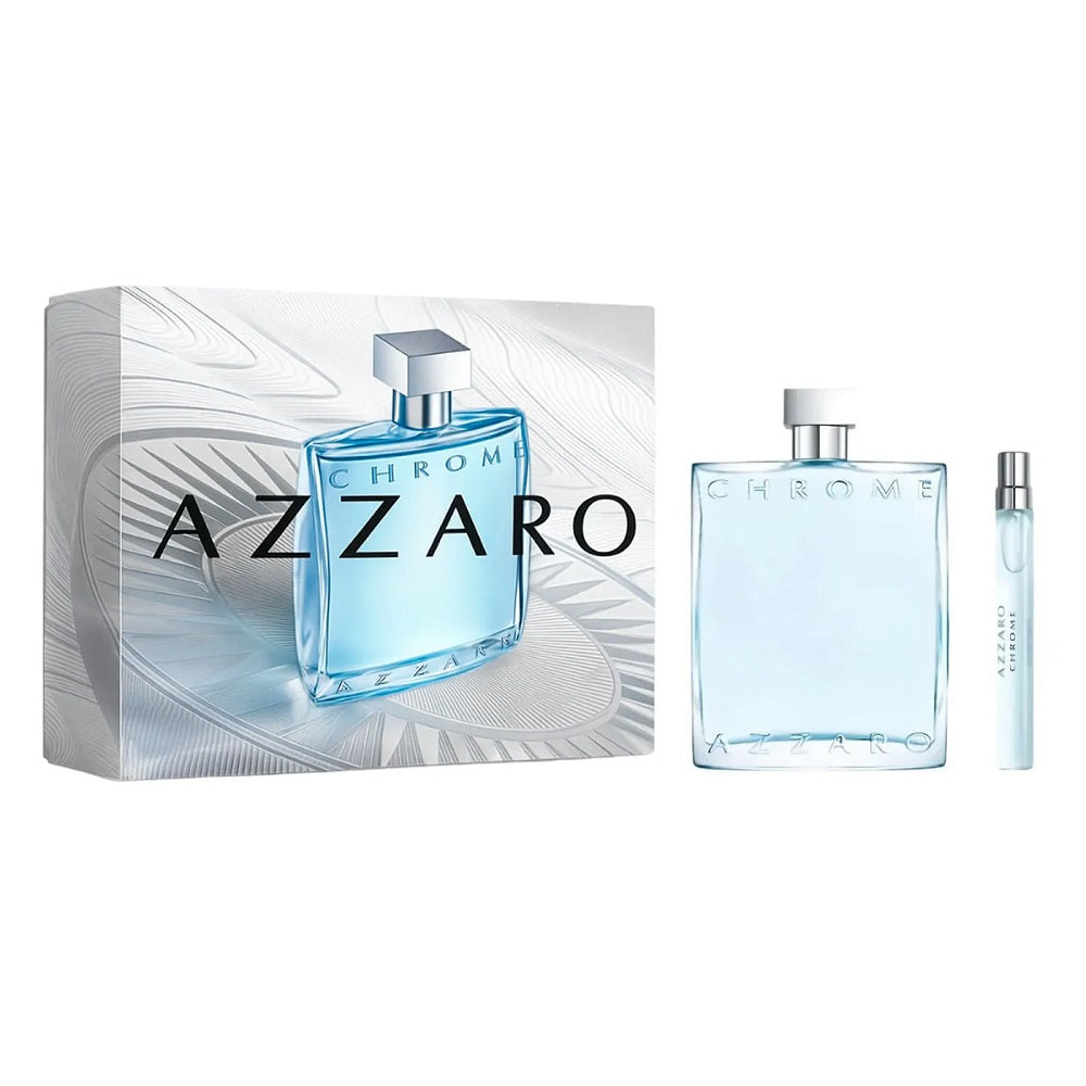 azzaro chrome woda toaletowa 200 ml   zestaw  